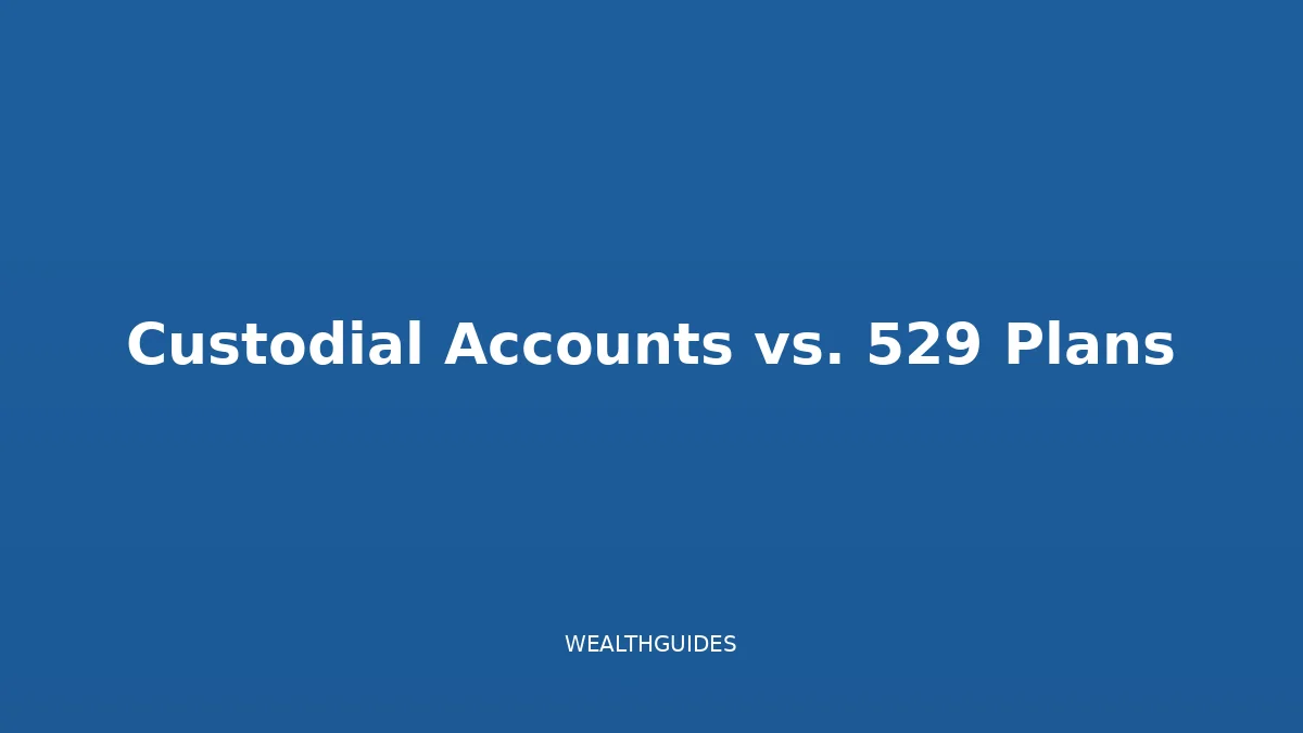 Illustration comparing a custodial UGMA/UTMA brokerage account against a 529 education savings plan